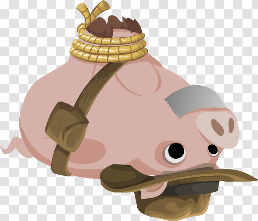 Domestic Pig Clip Art - Fictional Character Transparent PNG