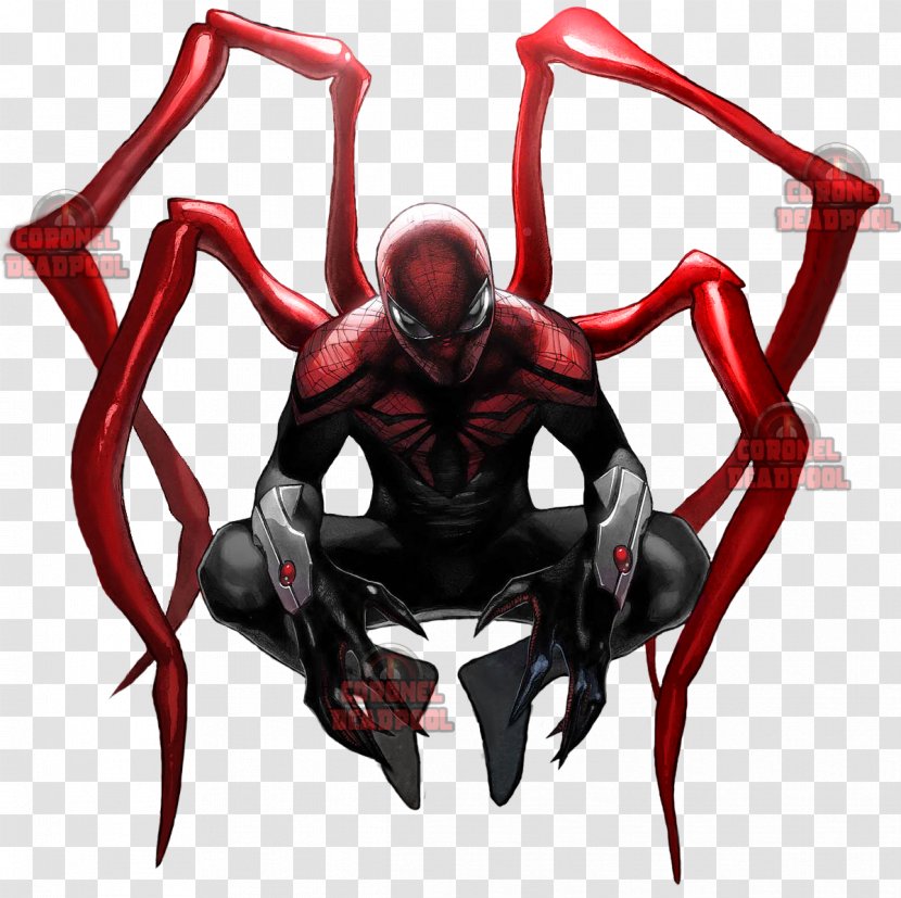 The Superior Spider-Man Dr. Otto Octavius Spider-Verse Iron Man - Fictional Character - Spiderman Transparent Picture Transparent PNG