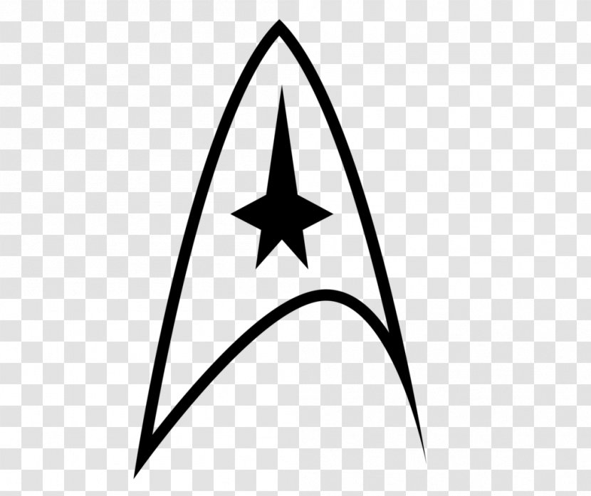 Logo Star Trek Starfleet Symbol - White - Decal Transparent PNG