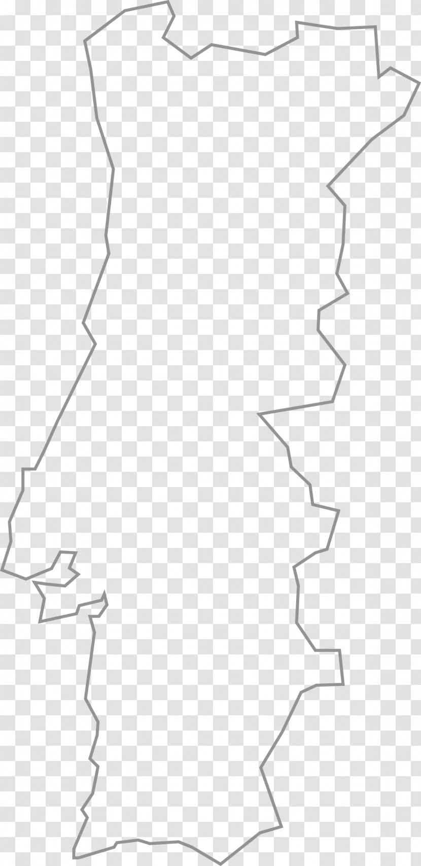 Clothing Line Art White Angle Clip - Tree - Portugal Map Transparent PNG