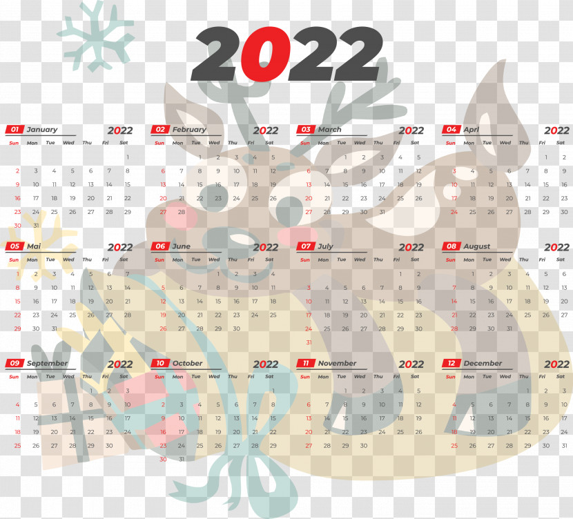 2022 Yeary Calendar 2022 Calendar Transparent PNG