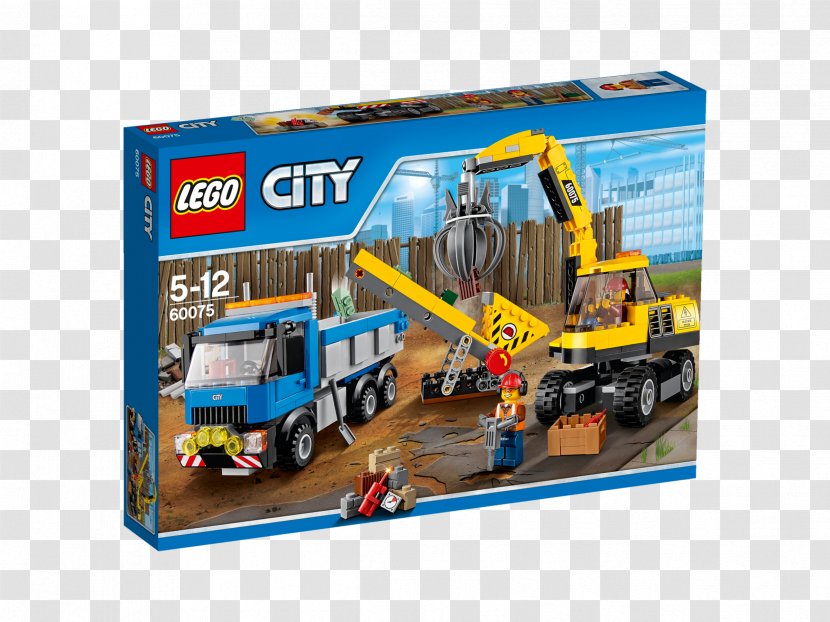 LEGO 60075 City Excavator And Truck Lego Toy The Group - Heart - Construction Vehicles Transparent PNG