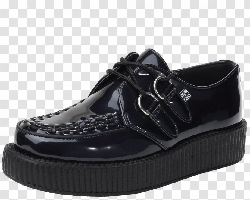 Sports Shoes Brothel Creeper T.U.K. V9301 Black Faux Suede & Leopard - Footwear - Creepers Puma For Women Transparent PNG