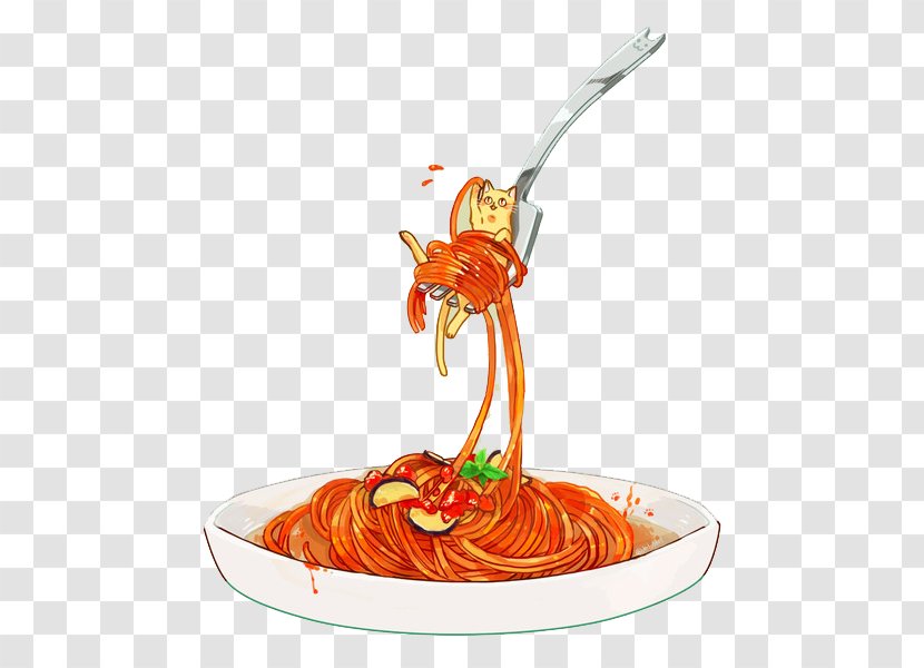 Doughnut Pasta Mie Ayam Italian Cuisine Spaghetti With Meatballs - Recipe - Fork And Noodles Transparent PNG