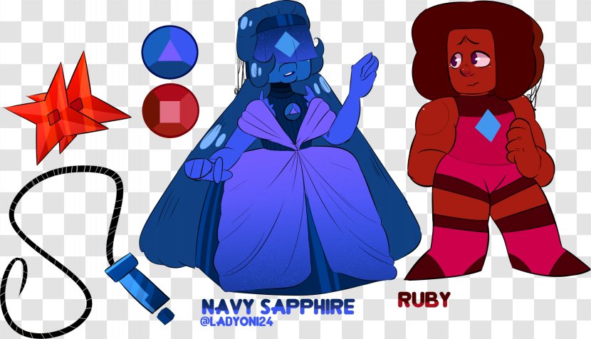 Costume Design Illustration Cartoon Character - Blue Sapphire Transparent PNG
