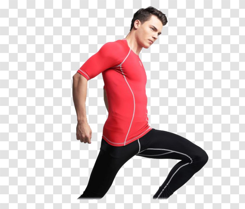 Clothing Long-sleeved T-shirt Running Suit - Watercolor - Fast Drying Men's Suits Transparent PNG