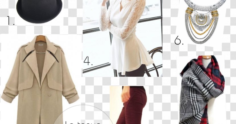 Outerwear Coat Scarf Fashion Jacket - Design Transparent PNG