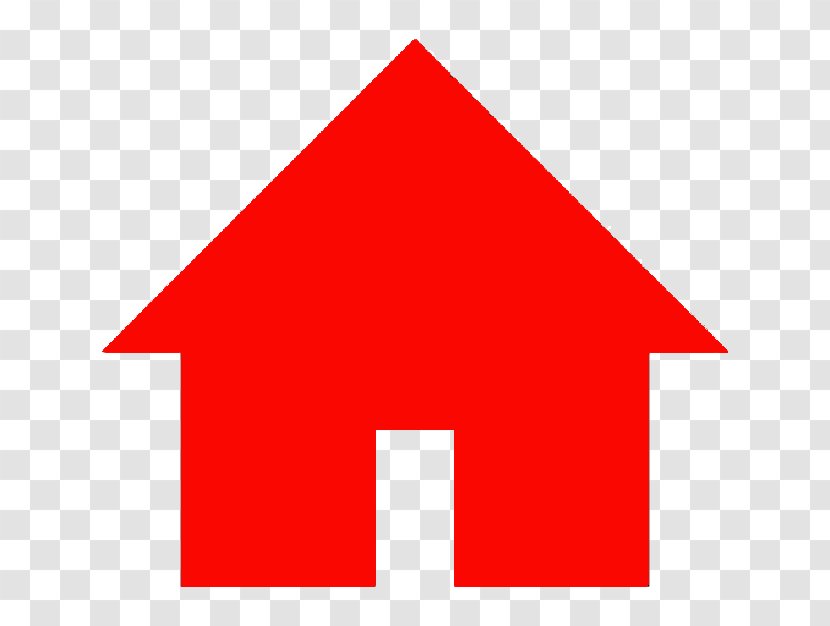 Heath View Housing Cooperative Point Triangle - Red - Haus Transparent PNG