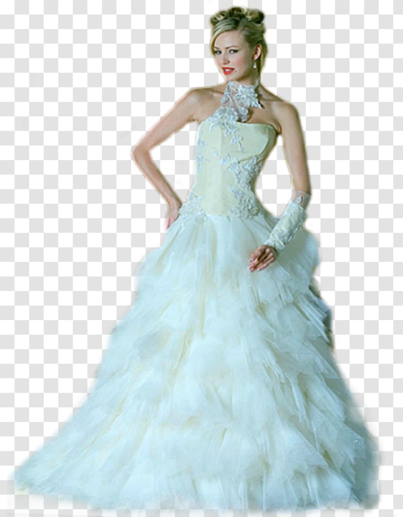 Wedding Dress Ball Gown Fashion Bride - Watercolor Transparent PNG