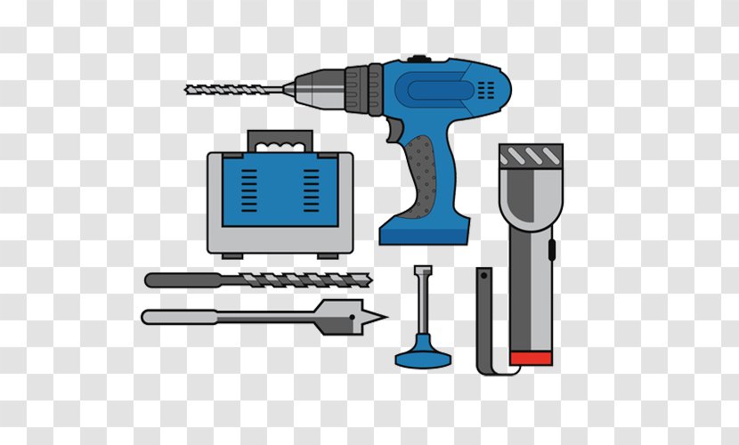 Impact Driver Drill Tool - Brace - Plug Blue Tools Transparent PNG