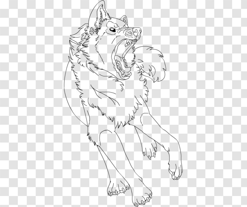 Line Art Gray Wolf Drawing Carnivora Stock Photography - Ink - Demon Head Skull And Wings Transparent PNG