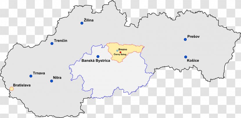 Bystrá, Brezno District Horehronie Červená Skala Čierny Hron Railway Map - Town Transparent PNG
