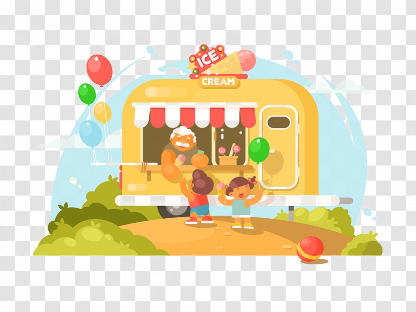 Stock Photography Vector Graphics Illustration Royalty-free Ice Cream Van - Appease Transparent PNG