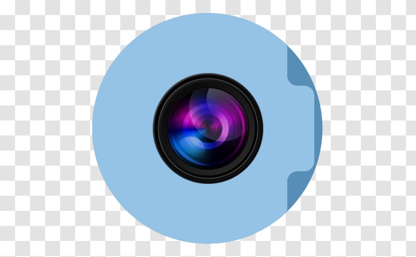 Purple Cameras & Optics Electric Blue Lens - Folder Pictures Transparent PNG