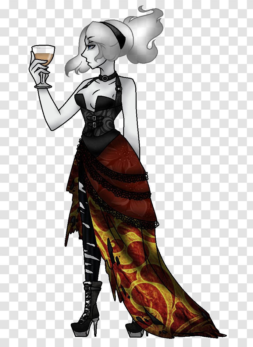 Illustration Costume Cartoon Legendary Creature - Fashion - Lady Macbeth Ambition Transparent PNG