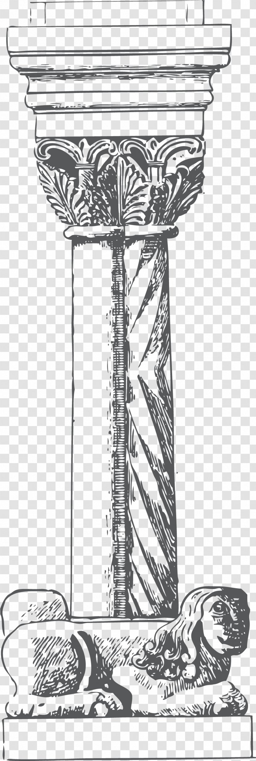 Column Wall Feather - Artwork Transparent PNG