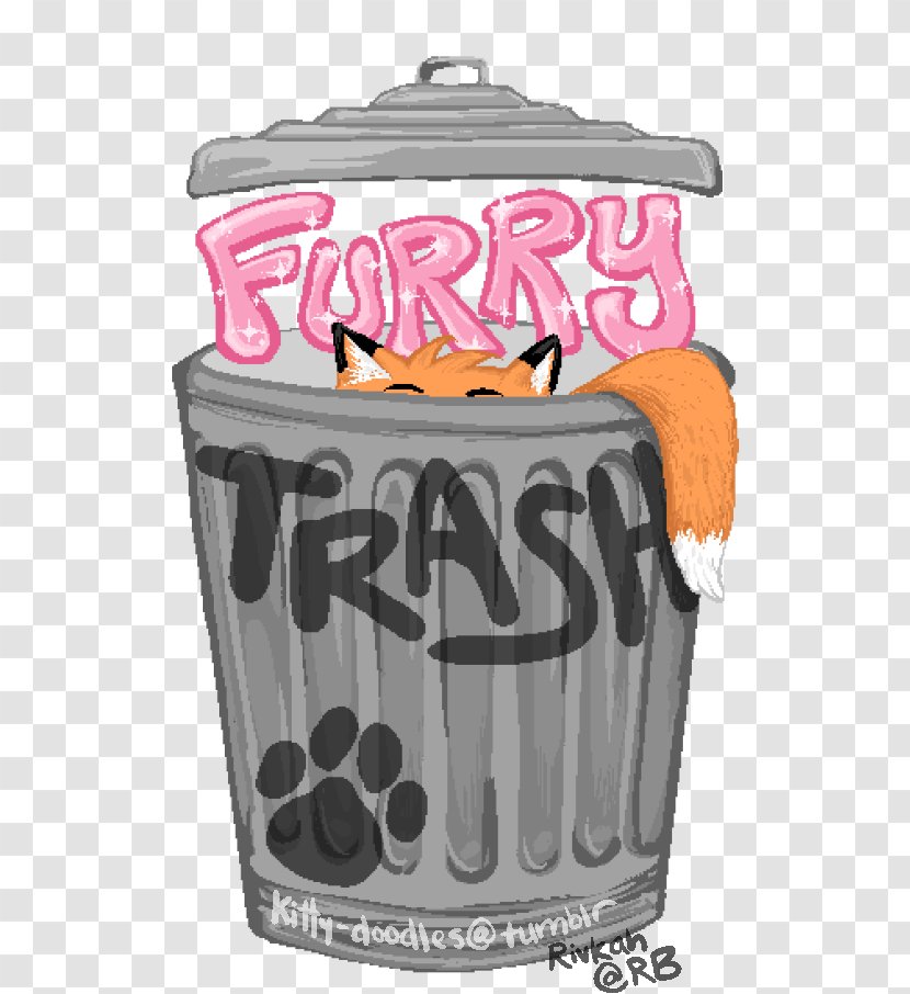 T-shirt Hoodie Furry Fandom Fursuit Bag - Neckline - Garbage Can Transparent PNG