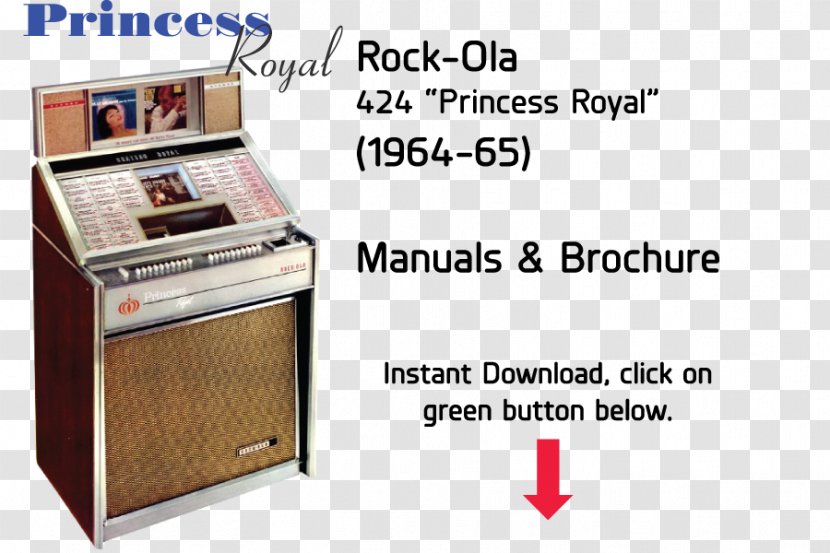 Jukebox Rock-Ola Product Manuals Wurlitzer Seeburg Corporation - Kitchen Appliance - Rockola Transparent PNG