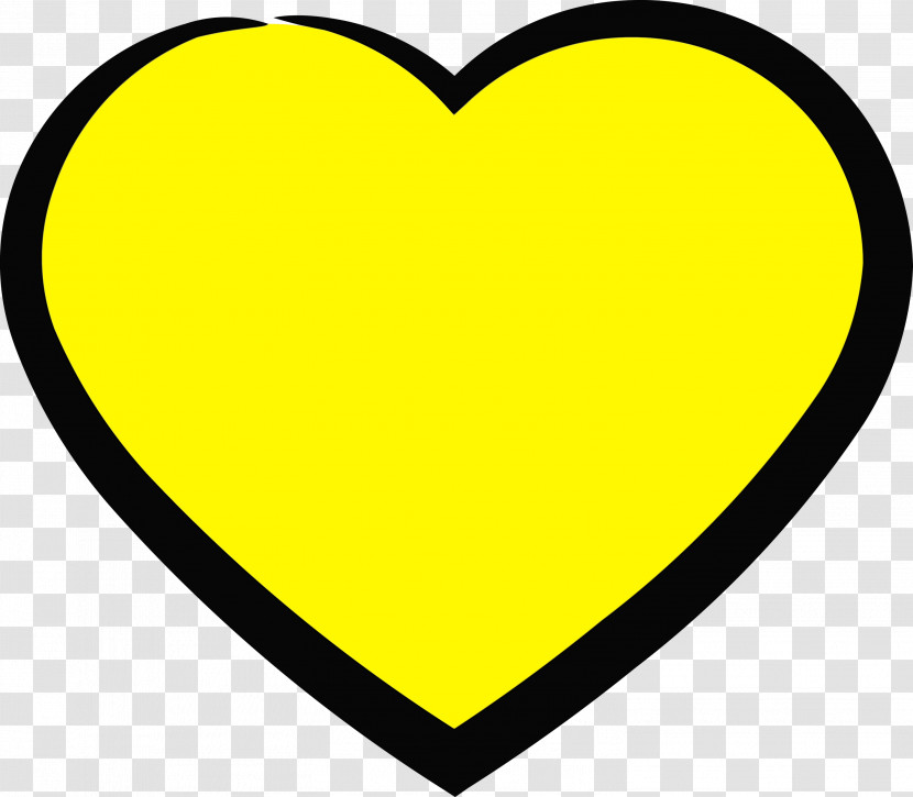 Yellow Area Line Love My Life Transparent PNG
