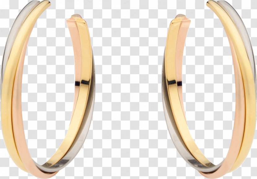 Earring Gold Cartier Carat Diamond - Ring Transparent PNG