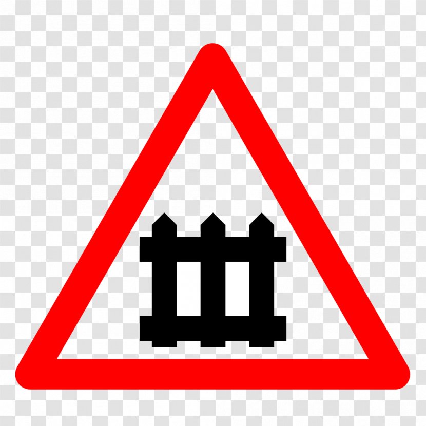 Level Crossing Segnali Di Pericolo Nella Segnaletica Verticale Italiana Traffic Sign Railroad - Triangle - Junction Transparent PNG