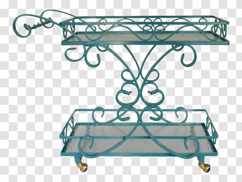 Wrought Iron Glass Cart Design - Sales Transparent PNG