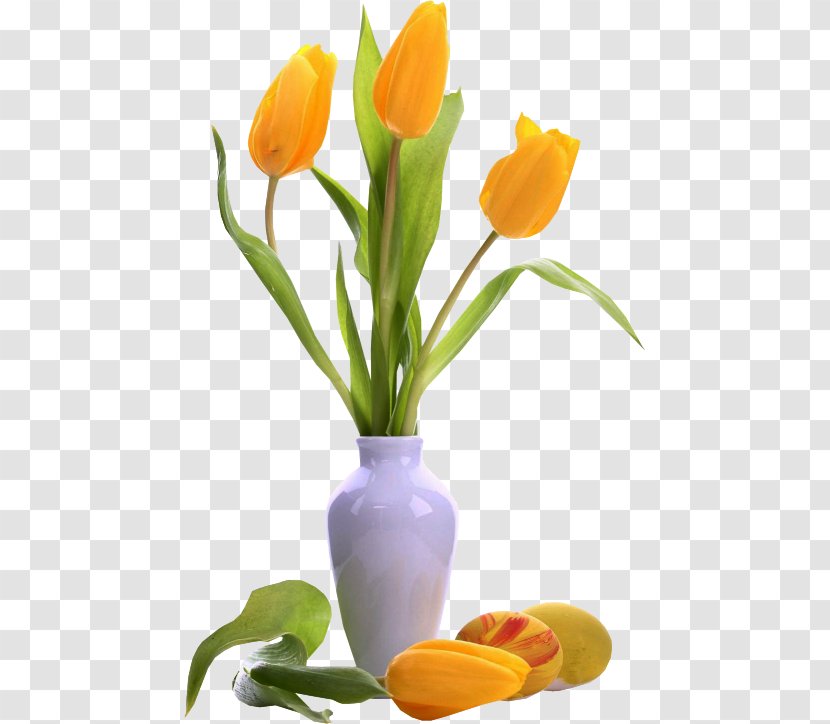 Tulip Vase Flower Desktop Wallpaper High-definition Television - Highdefinition Transparent PNG