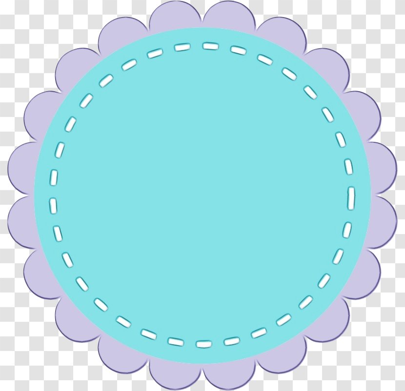 Drawing Ribbon - Text - Oval Turquoise Transparent PNG