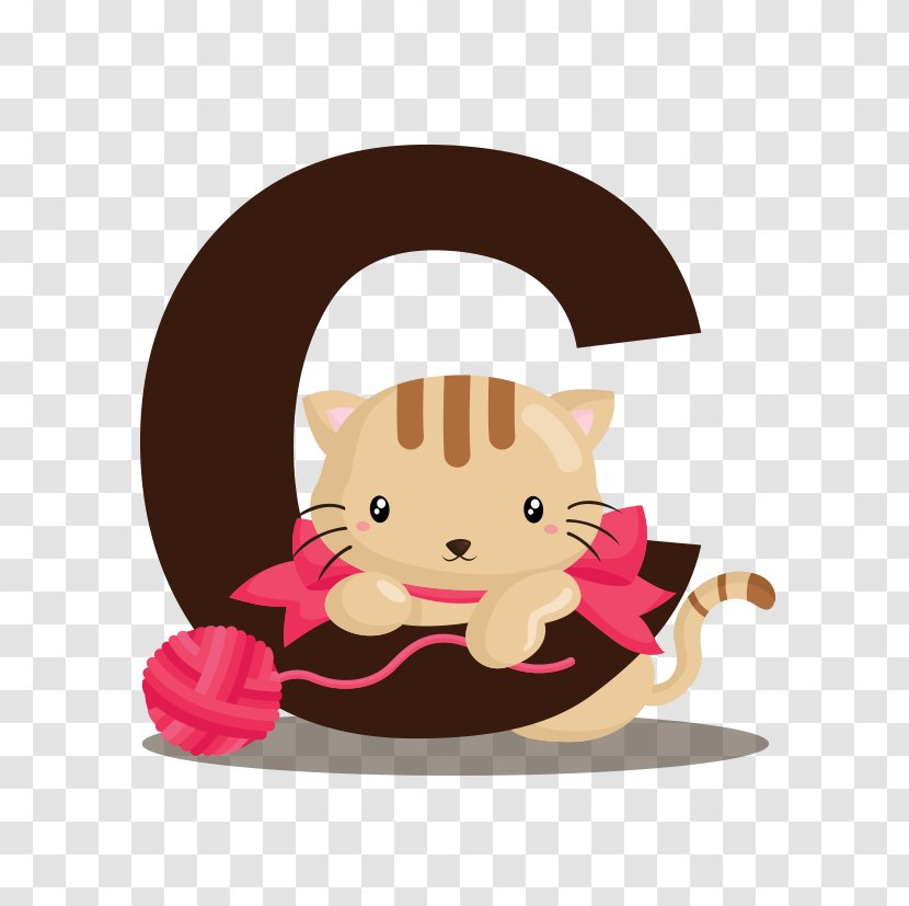 Cat Alphabet Illustration - Letter - C,letter Transparent PNG