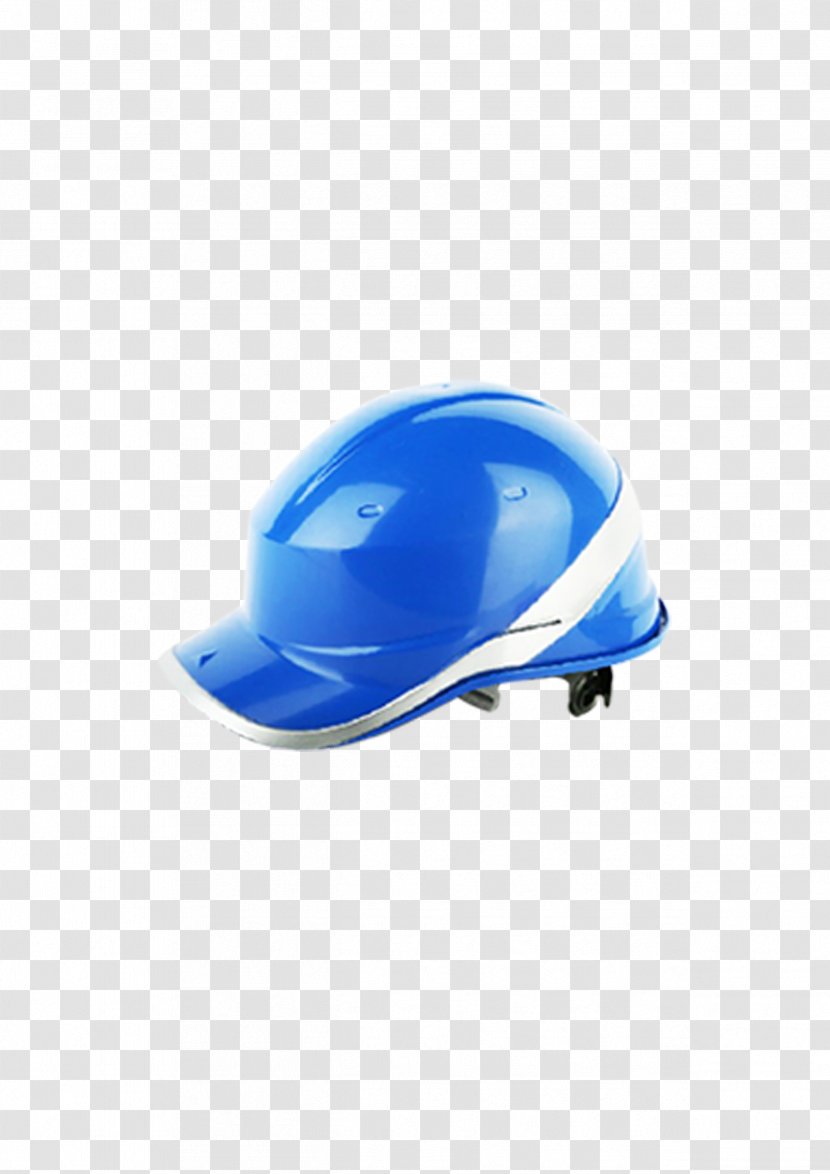 Helmet Hard Hat - Blue Transparent PNG