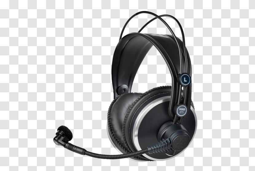 AKG HSC171 Professional Headset With Condenser Microphone 2955X00280 Harman K 271 Studio Headphones - Audio - Cordless System Transparent PNG