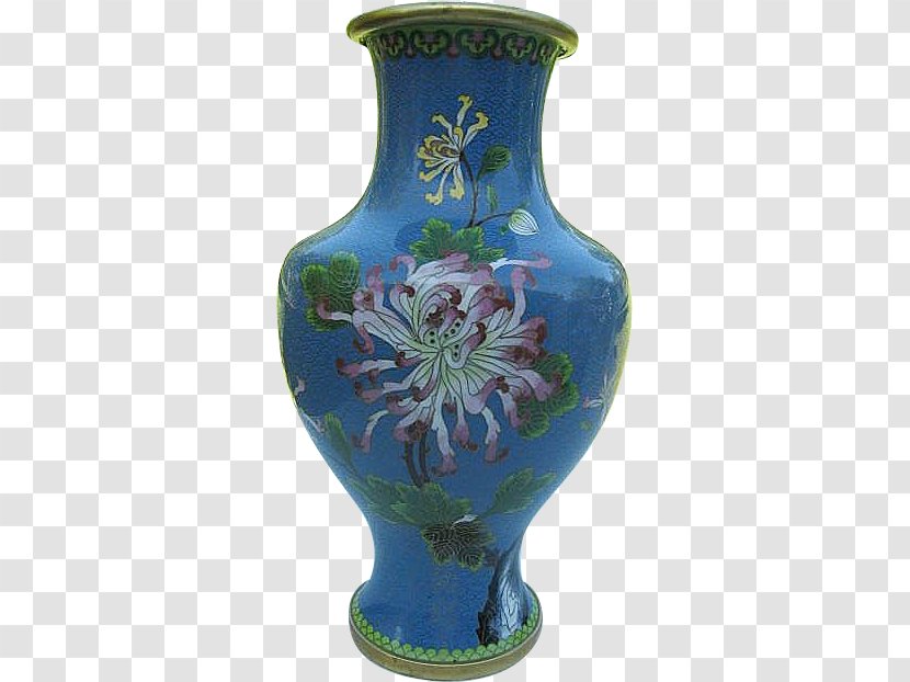 Vase Pottery Ceramic Cobalt Blue Urn Transparent PNG