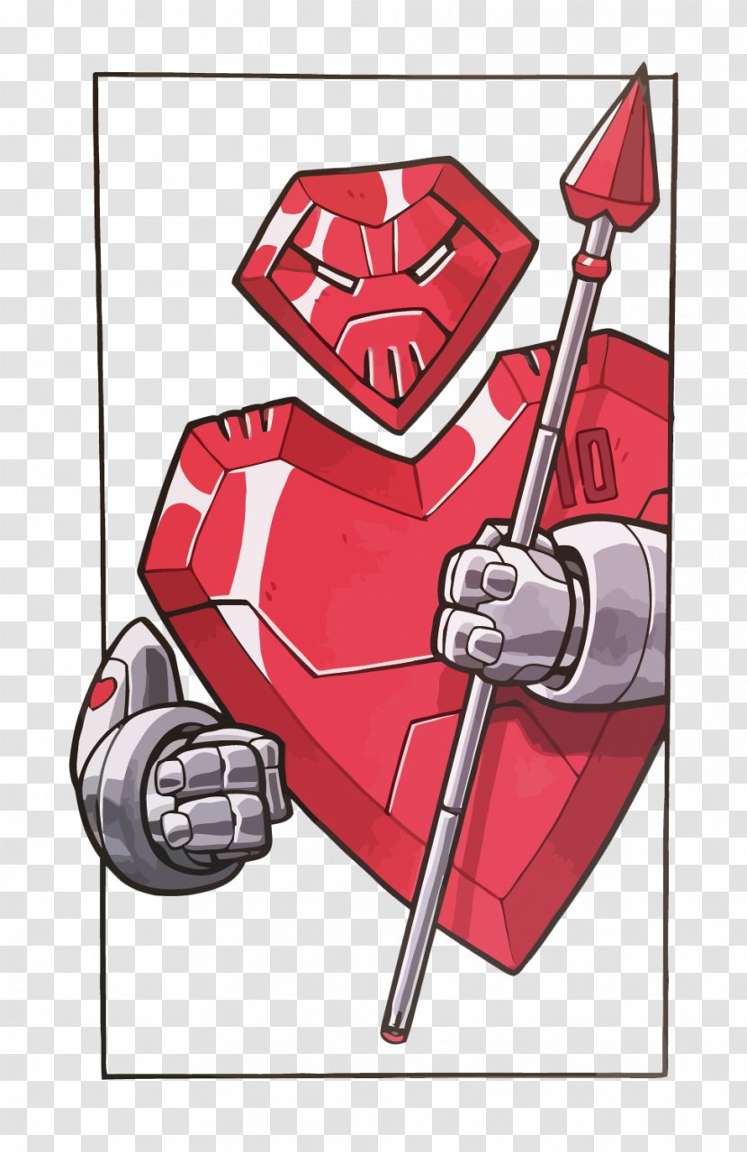 Illustration - Cartoon - Vector Heart Knight Transparent PNG