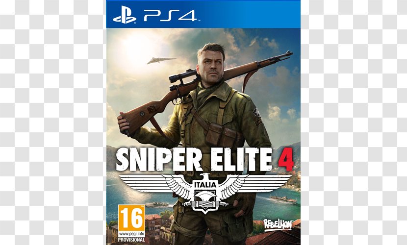 Sniper Elite 4 III PlayStation Video Game - Thirdperson Shooter Transparent PNG