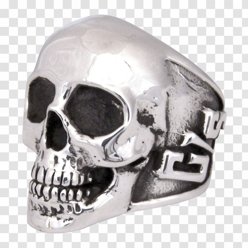 Skull - Human Body - Steel Titanium Ring Transparent PNG