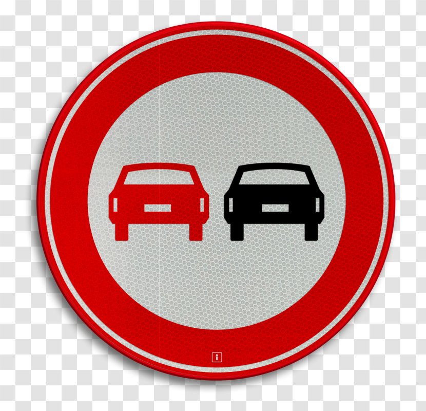 Prohibitory Traffic Sign Overtaking - Brand - Road Transparent PNG