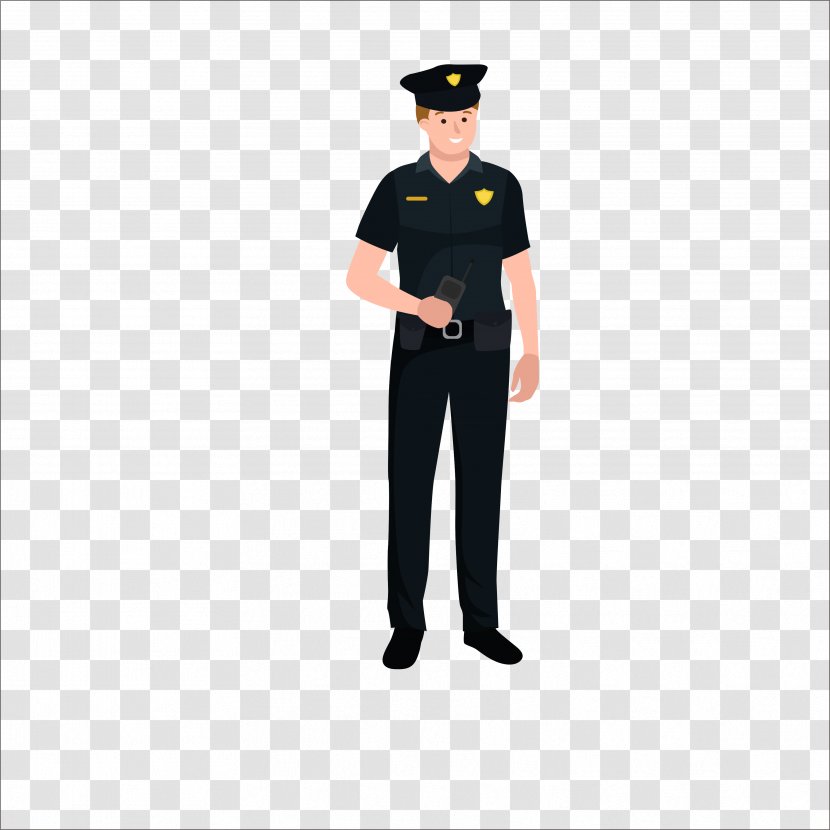 Police Officer - Flat Transparent PNG