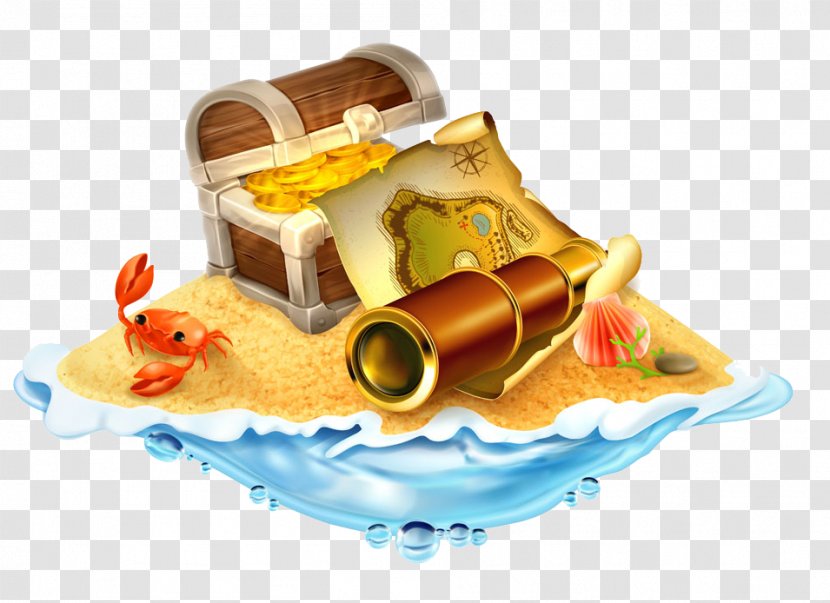 Buried Treasure Royalty-free Illustration - Frame - Map Transparent PNG