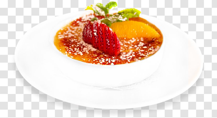 Panna Cotta Crème Brûlée Strawberry Flavor Superfood - Dish Transparent PNG