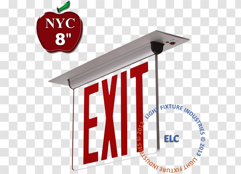 Emergency Lighting Exit Sign Light Fixture Light-emitting Diode Transparent PNG