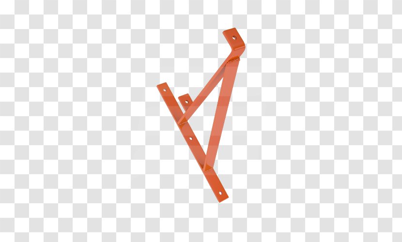 Line Triangle - Orange - Support Wall Transparent PNG