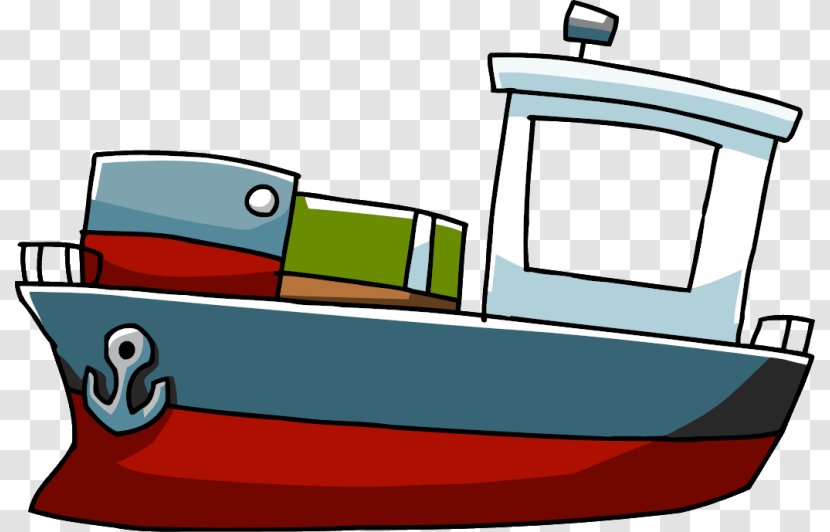 Cargo Ship Clip Art Image - Water Transportation Transparent PNG