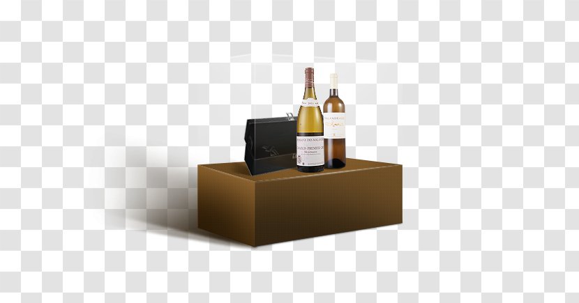 Rectangle Box Carton - Wine White Transparent PNG