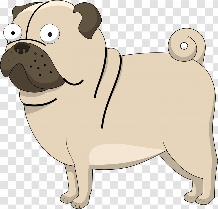 Puggle Puppy Clip Art - Carnivoran - Pug Transparent PNG