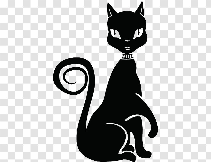 Cat Clip Art - Small To Medium Sized Cats - Black Transparent PNG