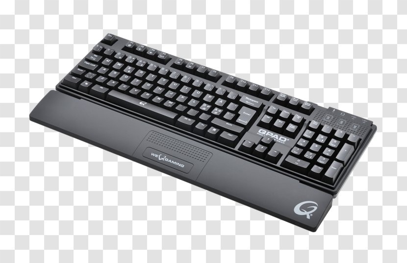 Computer Keyboard Mouse QPAD MK-80 (MX Blue) MK-70 - Gaming Keypad - Mechanical Transparent PNG