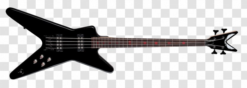 Gibson Flying V Dean ML Cadillac Guitars - Watercolor - Bass Guitar Transparent PNG