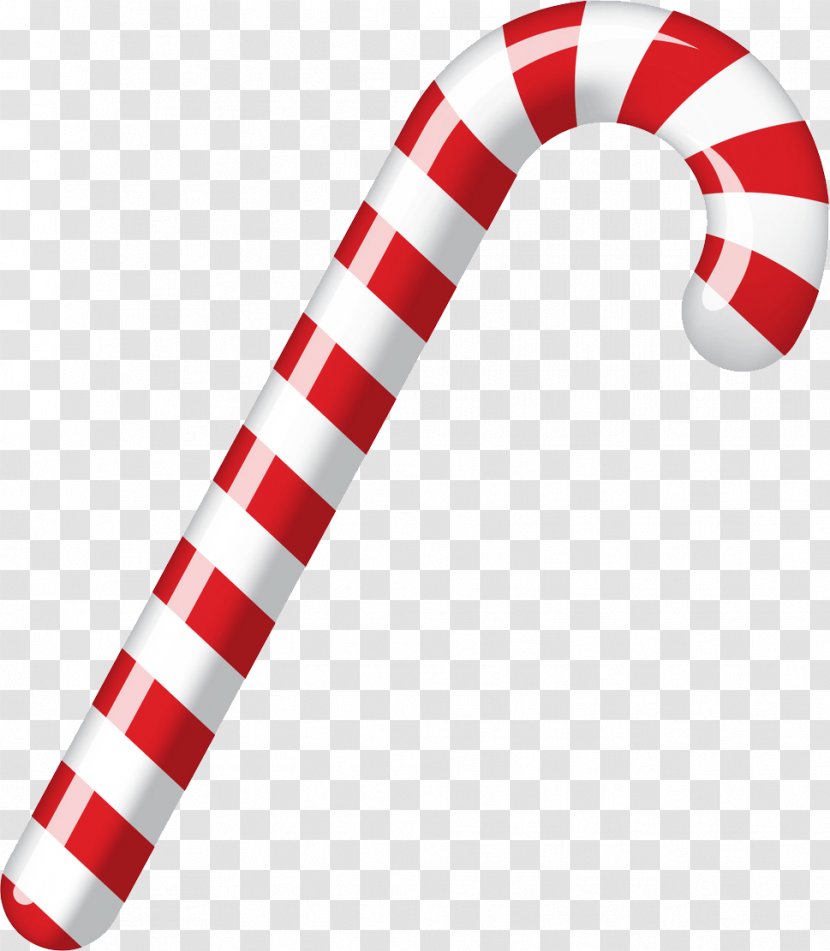 Candy Cane Stick Ribbon Eggnog - Christmas Ornament Transparent PNG