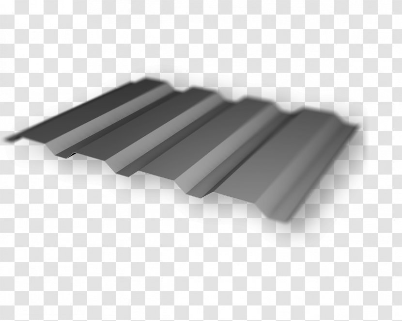 Sheet Metal Material Trapezius Corrugated Galvanised Iron - Roof Transparent PNG