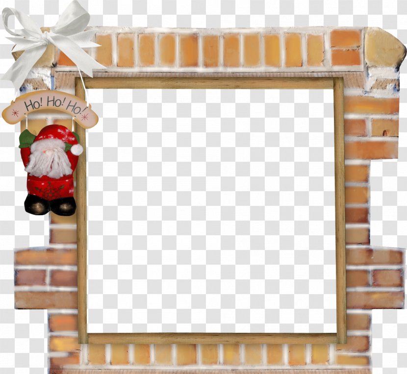 Christmas Santa Claus Picture Frame Clip Art - Elements Transparent PNG